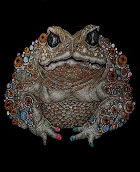 精品漆畫(huà)金蟾