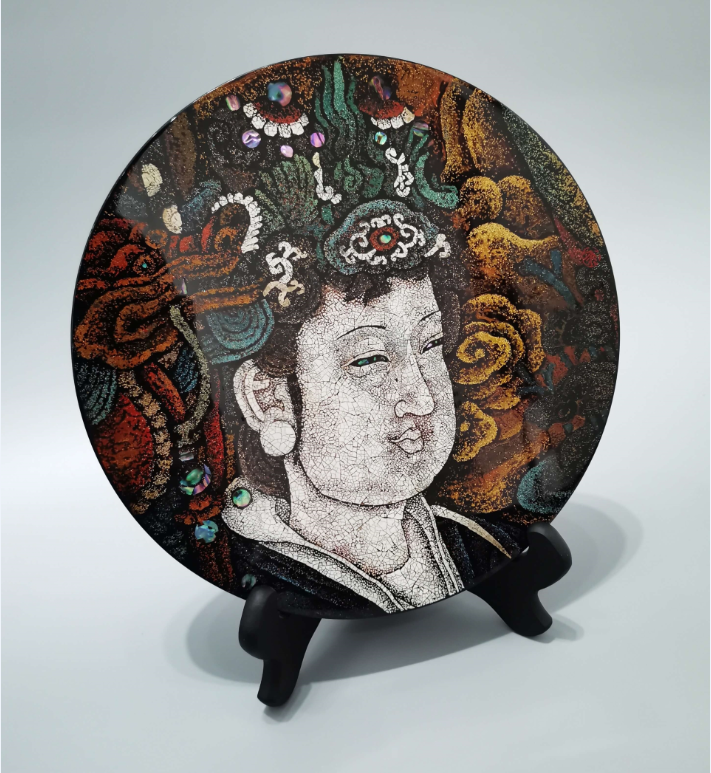 精品漆畫(huà)仕女圖